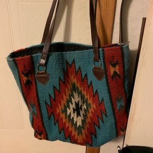 Saddle blanket purse